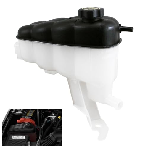 PPNZQAUT 22870828 Engine Coolant Reservoir Tank with Cap Compatible with 2005-2019 Cadillac Escalade | Chevrolet Avalanche Cheyenne Silverado Suburban Tahoe | GMC Sierra Yukon | Replaces # 603-054
