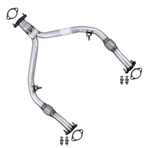 Exhaust Front Flex Y-Pipe Compatible with INFINITI G25 / G35 / G37 / M35 / M35H / M37 / Q40 / Q70 2006-2015 2.5L, 3.5L & 3.7L | Stainless Steel | Northeastern Exhaust | Includes Gaskets Bolt Kit