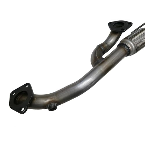 Exhaust Flex Y Pipe Replacement for Acura MDX, ZDX, Honda Pilot, Ridgeline 3.5L, 3.7L V6 (2003-2015) Stainless Steel Repair Direct Fit Kit with Gaskets Hardware - EXCLUSIVE EXHAUST