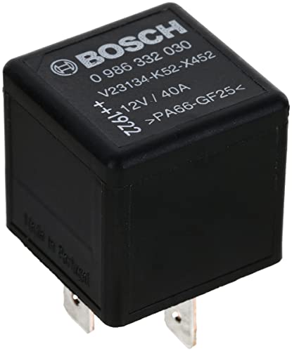 BOSCH 0986332030 Normal Open Mini Relay - 4 Pins, 12V, 40A - Single