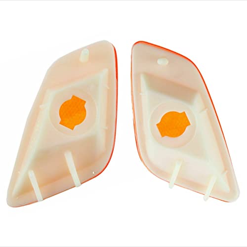 Parts N Go Side Marker Light Set Replacement For 1997-2006 Wrangler Front Driver & Passenger Side Left Right - CH2551120, CH2550120, 5155628AC, 55155629AC