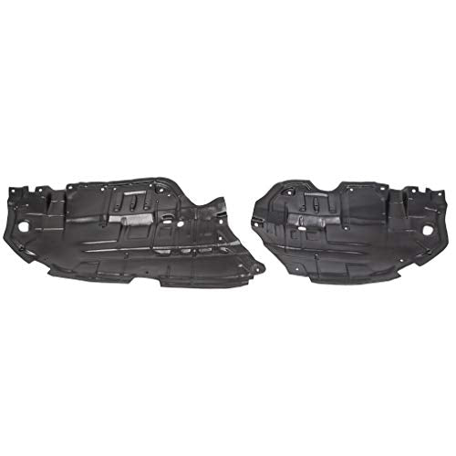 Splash Shield Compatible with 2012-2014 Toyota Camry Replacement for 5144206140, 5144106150, TO1228178, TO1228177 Under Cover Lower Pair of Front Engine Guards Left & Right