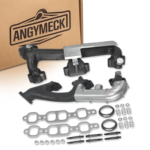 Exhaust Manifold Pair Left & Right Side Compatible With Chevrolet C1500 C2500 C3500 K1500 K2500 K3500 1988-1995 Compatible With GMC C1500 C2500 C3500 K1500 K2500 K3500 1988-1995 674-156 674-157