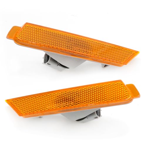 Saihisday 2Pcs 92246244 Amber Lens Front Bumper Side Marker Light Assembly, Replacement for Chevrolet Camaro 2010-2015, Replaces 92246245 GM2551197 GM2550197