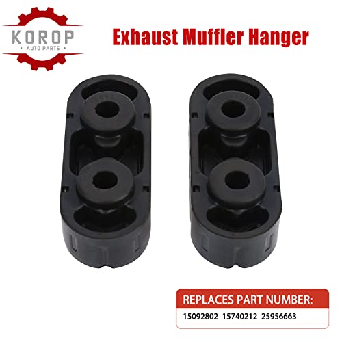 Exhaust Muffler Hanger Insulator (2pcs) 15092802 Fits for chevy Express Suburban Silverado 1500 2500 3500 HD,for Yukon Savana Sierra 1500 2500 3500 HD,for Cadillac Escalade,Muffler Tailpipe Hanger