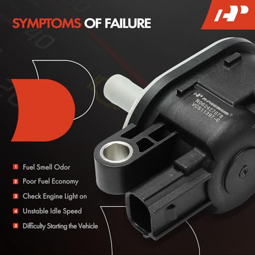A-Premium Vapor Canister Purge Solenoid Valve Compatible with Honda CR-V CRV 2007-2014, Civic 2006-2015, Accord 2008-2012, Crosstour 2014-2015 & Acura TSX 2009-2014, 1.8L, 2.0L, 2.4L