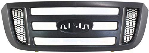 Garage-Pro Grille Assembly Compatible with 2006-2011 Ford Ranger Textured Gray Shell with Black Insert