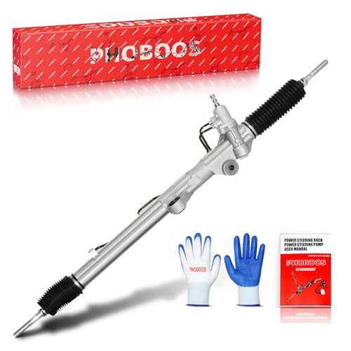 PHOBOOS Hydraulic Power Steering Rack and Pinion Assembly Compatible with Toyota Tundra 2000-2006, Toyota Sequoia 2001-2007, 3.0L/4.0L/4.7L, New Unit, Leak Resistance, Direct Fit, Ref. 97-1618