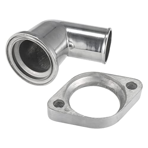 X AUTOHAUX 105° Swivel Water Neck Thermostat Housing Gasket Seal Kit for Chevrolet SBC BBC Small Block Big Block for Chevy 283 302 305 327 350 383 396 427 454