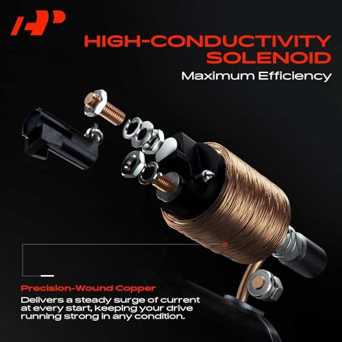 A-Premium Starter Motor Compatible with Ford F150 F250 F350 Super Duty 1999-2013 4.6L 5.0L 5.4L 6.2L 6.8L, Mustang 05-10, Expedition 99-14, Excursion 00-05 & Lincoln Navigator 99-13, 12V 1.4KW CW 12T