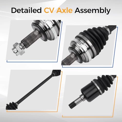 PAROD 664060 CV Axle Assembly Fit for 1997-2005 Acura EL, 1988-2005 Honda Civic, 1993-1997 Civic del Sol, 1988-1991 CRX - Front Left Driver Side