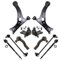 TRQ Front Steering and Suspension Kit Tie Rods Control Arms Ball Joints Sway Bar Links for 2005-2010 Scion tC