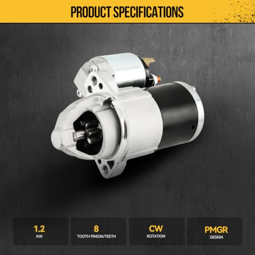 KAC Starters, Auto Starter Replacement for Dodge Avenger Journey Compass Patriot 2.0L 2.4L, Starters for Cars Starter Replace Part OEM#5034555AA, 05034555AA, 17994