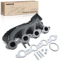 A-Premium Left Side Exhaust Manifold Kit W/Gasket & Studs & Nuts Fit for Chevy, GMC & Cadillac -Silverado 1500 2500, Express, Suburban, Tahoe, Savana, Sierra, Escalade, Replaces 12556078 12562235