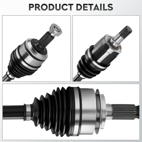 NEW Left & Right Front CV Axle Shaft Assembly fits for Honda Civic 2016-2021 L4 2.0 2.0L (for EX LX LX-P trims), Automatic CVT Trans Only, Driver & Passenger Side, 2-Pack