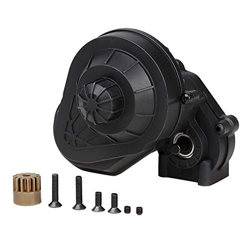 INJORA Black Complete Gearbox Transmission for 1/10 Axial SCX10 II 90046