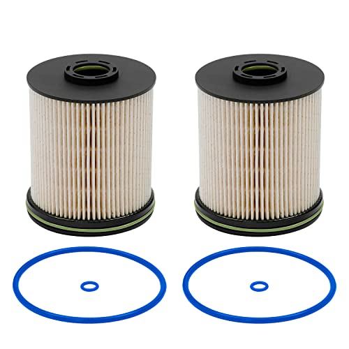 TP1015 Fuel Filter for 6.6L Duramax Diesel Compatible with 2017-2025 Chevy Silverado/GMC Sierra 2500HD 3500HD, 2014-2019 Chevy Cruze | Replaces# 23304096, 13539108, 23456595, with Seals (2 Pack)