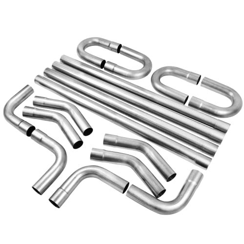 2.5 Inch T304 Stainless Steel Exhaust Pipe Kit, 2.5'' OD, 16PCS