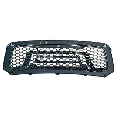 Allinoneparts Front Grille Compatible with 2013-2018 Dodge Ram 1500, 2019-2023 Ram 1500 Classic, Bumper Grill with Amber Lights (NO "RAM" LETTER)