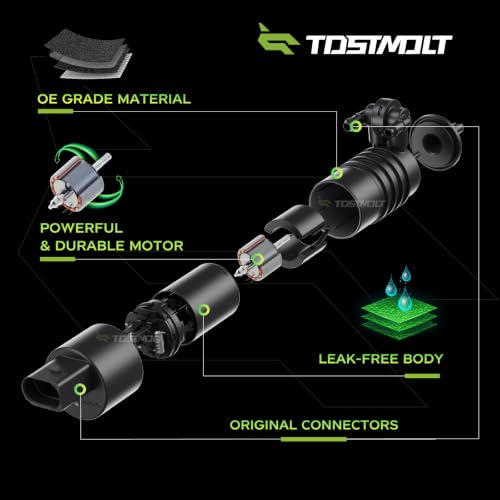 tostmolt 1pc New 12V Front/Rear Windshield Washer Fluid Pump Motor w/Rubber Grommet Replacement Kit Compatible With 16-20 Sorento 15-21 Sedona