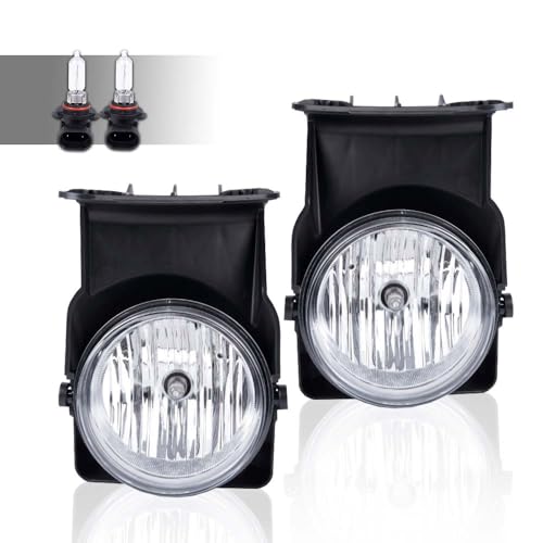 G-PLUS Fog Lights Fit GMC Sierra 1500 2500 HD 3500 2003-2006,Clear