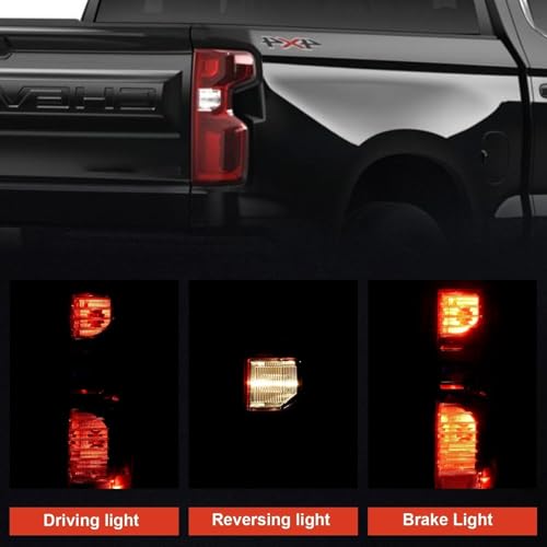 Tail Light Compatible With 2019-2024 Chevy Silverado 1500 Passenger Side