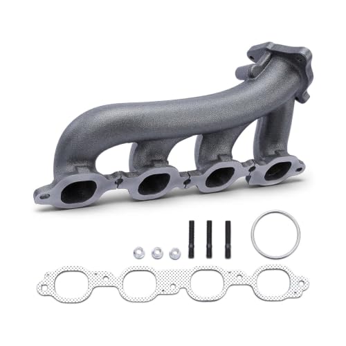 A-Premium Left Side [8Cyl 5.3 6.2L] Engine Exhaust Manifold Kit W/Gaskets & Studs & Nuts Fit for Chevy, GMC & Cadillac Models - Silverado 1500 1500 LD Tahoe Suburban Sierra 1500 Yukon Escalade & More