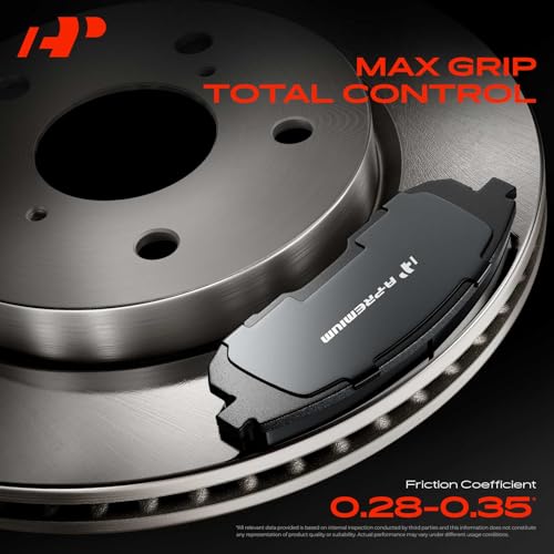A-Premium Front and Rear Ceramic Brake Pads Set Compatible with Subaru Models - Forester 2009-2013 2.5L, Impreza 2008-2011/2013, Legacy/Outback 2005-2013, with Hardware, 8-Pack