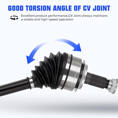 Front Left&Right CV Axle Shaft Assembly Fit for Honda Civic L4 2.0L 2016 2017 2018 2019 2020 2021 (Only for Automatic CVT, FWD), Replace for NCV36146 NCV36147, 2 pcs CV Joint Shaft
