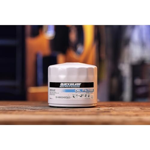 Quicksilver 866340Q03 Sterndrive and Inboard Spin-On Oil Filter for MerCruiser and GM Marine Engines