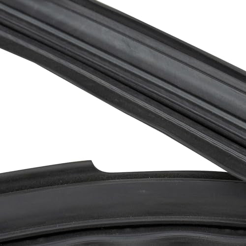 TRQ Front Driver & Passenger Side Roof Panel Weatherstrip Compatible with 1999-2016 Ford F-250/F-350 Super Duty 2008-2016 F-450 Super Duty