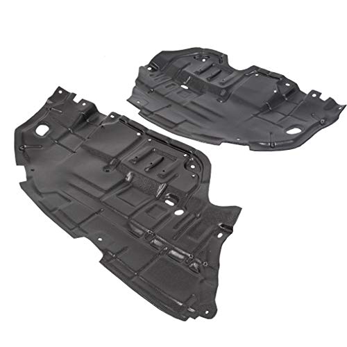 Splash Shield Compatible with 2012-2014 Toyota Camry Replacement for 5144206140, 5144106150, TO1228178, TO1228177 Under Cover Lower Pair of Front Engine Guards Left & Right