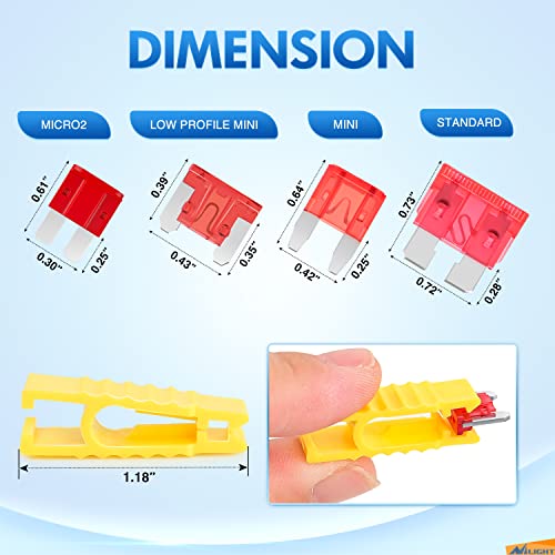 Nilight 372 PCS Car Fuses Assortment Kit Standard Mini LP Micro2 Blade Replacement Fuse ATO ATC APS ATS APR 2A 5A 7.5A 10A 15A 20A 25A 30A 35A for Cars Trucks RVs