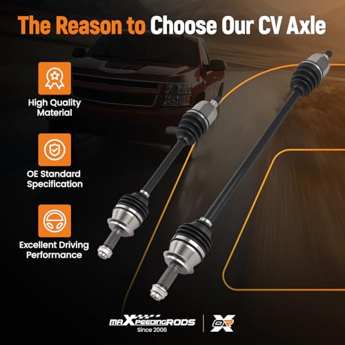 maXpeedingrods Pair (2) Front CV Axle Shaft Assembly for Honda Civic 2006-2015, L4 1.8L Automatic Transmission, Driver and Passenger Side, Replace# NCV36568, NCV36569