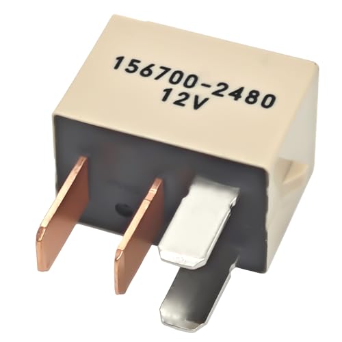 156700-2480 Automotive Relay (Pack of 4)– 30A 12VDC 4-Pin Multipurpose Relay for Maruti Suzuki Ertiga (2012-2022), Swift (1989-2022), SX4 (2007-2014) & More