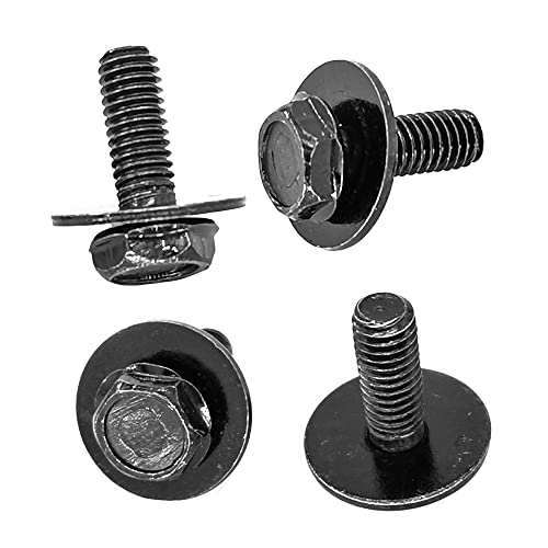 71315-122382A 30x M6 Bolts, 1.0 x 17mm Loose Washer Hex Head SEMS Body Bolts, Transmission Pan Bolts, Oil Pan Bolts with 18mm Washer, Replaces OEM 11508930, M6 Screws for Toyota, Subaru, Dodge & More