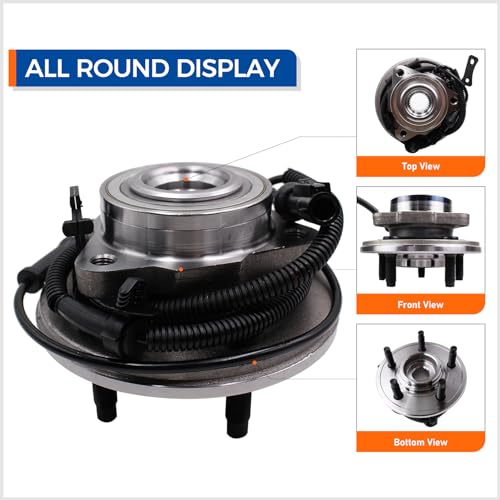 MACEL 515078 Front Wheel Hub Bearing Assembly Compatible with 2006-2010 Ford Explorer/Mercury Mountaineer, 2007-2010 Explorer Sport Trac 5 Lugs W/ABS