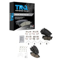 TRQ Front and Rear Brake Pad Set Ceramic Hardware for Toyota