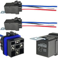 irhapsody 4-pin 40/30AMP 12V DC Waterproof Relay with Heavy Duty Wires, SPST Automotive Relay, Pack of 2