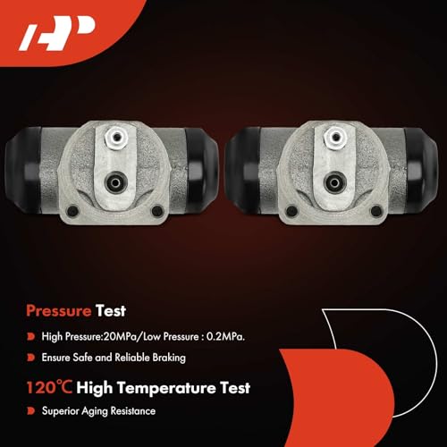 A-Premium Rear Drum Brake Wheel Cylinder Compatible with Select Chevy & GMC Models - Tahoe, Yukon, Suburban 1500, Blazer, C1500, C2500, K1500, K1500 Suburban, C10, C15, C10/C15/C1500 Pickup, 2-PC Set