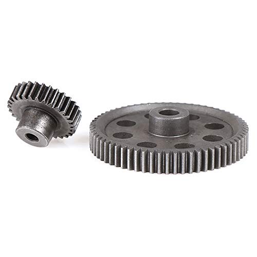 AMOGOT RC Steel Metal Spur Diff Differential Main Gear 64T 17T 21T 26T 29T Motor Gear for HSP 1/10 Monster Truck Brontosaurus Redcat Volcano EPX RC Replacement Parts