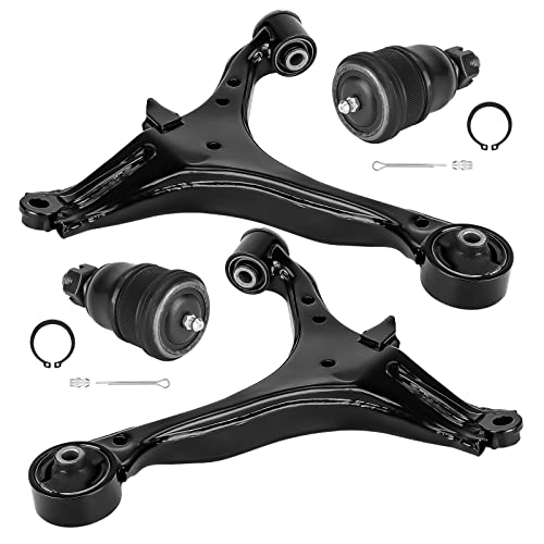 Front Lower Control Arm Suspension Kit Fit for Honda Civic 2001 2002 2003 2004 2005 (Not for SI Models), with Ball Joints Sway Bars Outer Tie Rods - 8pcs