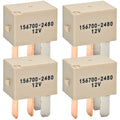 156700-2480 Automotive Relay (Pack of 4)– 30A 12VDC 4-Pin Multipurpose Relay for Maruti Suzuki Ertiga (2012-2022), Swift (1989-2022), SX4 (2007-2014) & More