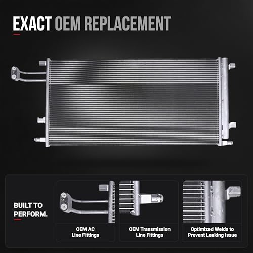 A/C Condenser - Compatible with Cadillac, Chevrolet, GMC - Escalade, Escalade ESV, Silverado 1500, Silverado 1500 LD, Suburban, Suburban 3500 HD - Air Conditioning Condenser - Replaces 23141869