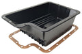 Derale 14208 Transmission Pan, Cooling, Deep Sump, Flat, 6.313 in Deep, Adds 7.938 qt Capacity, Steel, Black Paint, 4R100 / E4OD / 5R110 / 5R110W, Each