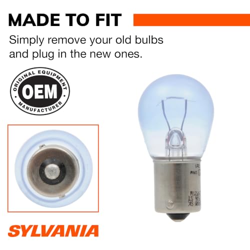 SYLVANIA - 7506 SilverStar Mini Bulb - Brighter and Whiter Light, Ideal for Daytime Running Lights (DRL) and Back-Up/Reverse Lights (Contains 2 Bulbs)