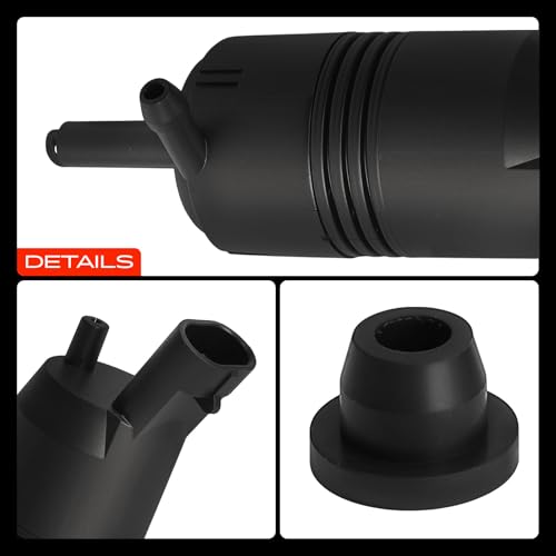 A-Premium Front Windshield Washer Pump Compatible with Chevrolet Impala 2006-2013, Impala Limited 2014-2016, Monte Carlo 2006-2007 & Buick LaCrosse, Lucerne, Allure & Cadillac DTS & Pontiac Grand Prix