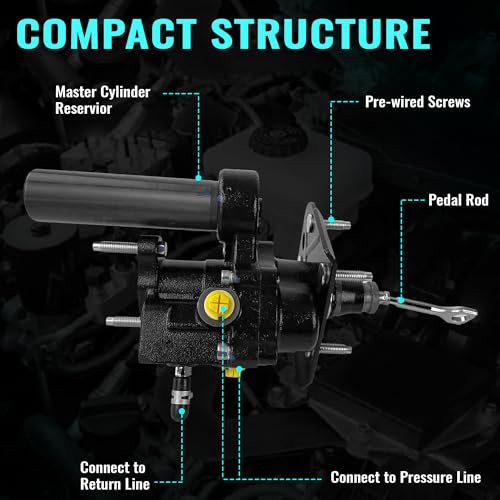 Hydraulic Power Brake Booster 52-7416 Compatible with Ram 2500 3500 4500 5500 2011-2018 6.7L L6 5.7L V8 6.4L V8 52013874AC 68144663AA