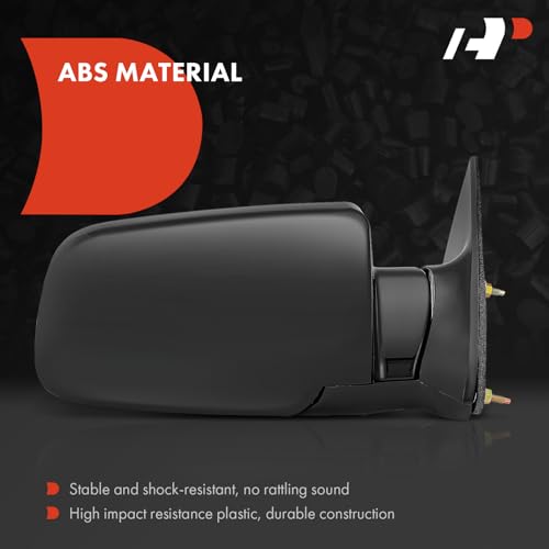 A-Premium Pair (2) Driver & Passenger Side Manual Door Mirror - Compatible with Chevy & GMC Model - Blazer, C/K 1500 2500 3500, Tahoe, Yukon - Non-Heated Manual Folding