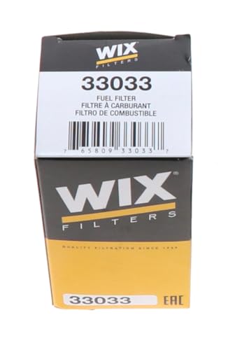 WIX 33033 Universal In-Line Fuel Filter with 3/8â€ Clamp-On Inlet/Outlet, Max Pressure 60-PSI
